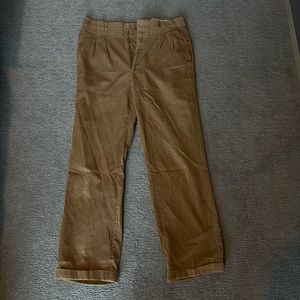 Vintage Khaki Cord Jos A Bank Wide Leg Trousers